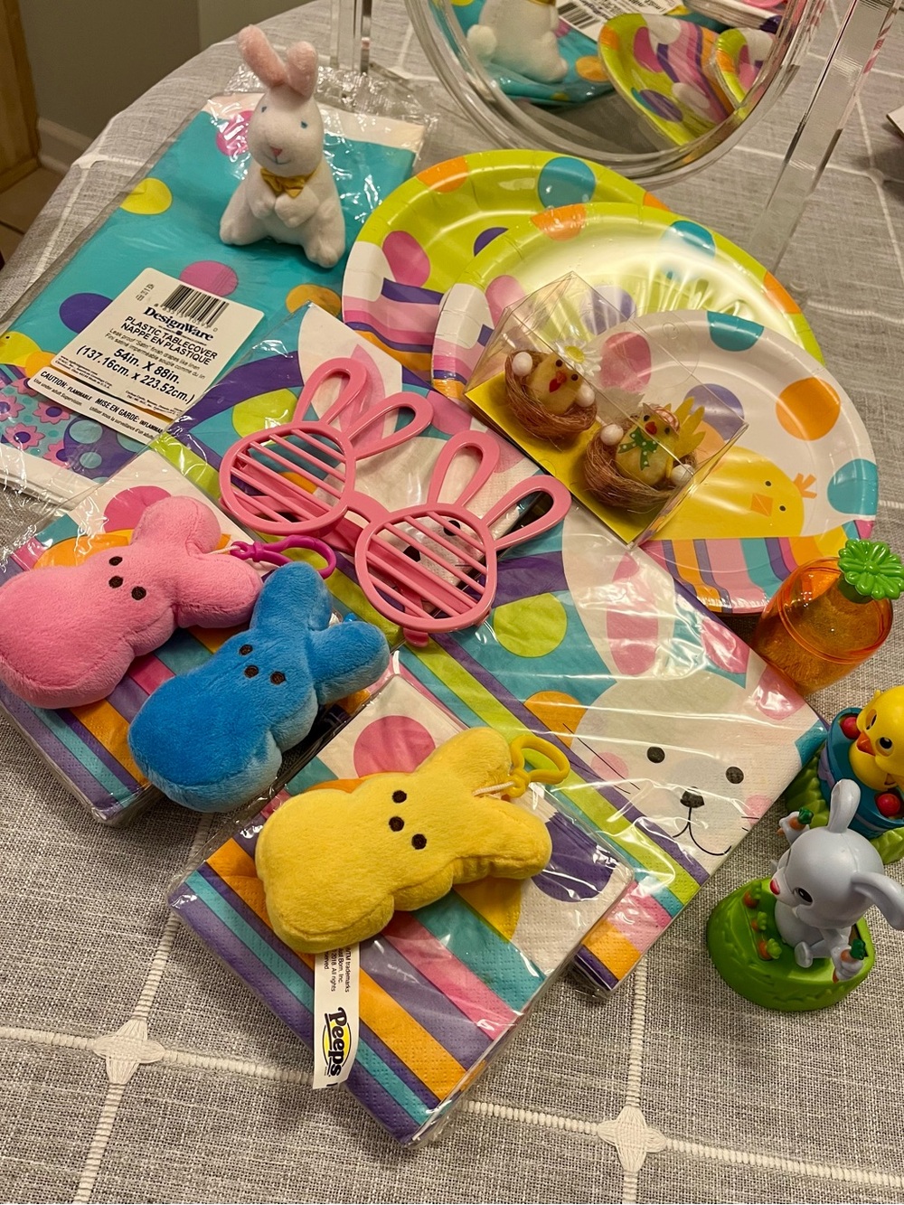 Easter Party Mix with Colorful Peeps Plushes & Bunny Glasses